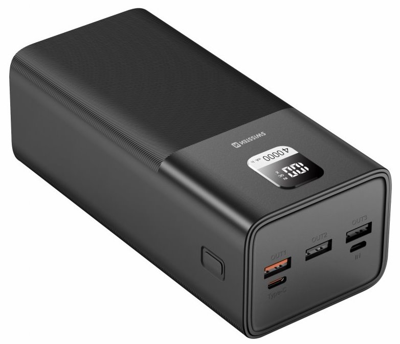 SWISSTEN POWER LINE POWER BANK 40000 mAh 100W POWER DELIVERY BLACK 22013941
