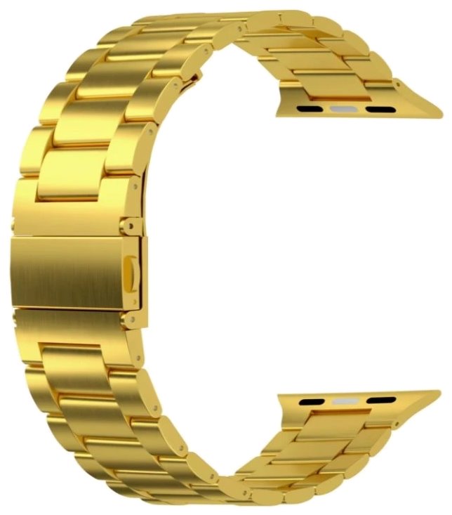 Swissten řemínek pro apple watch kovový 42 / 44 / 45 / 49 mm zlatý 46000314