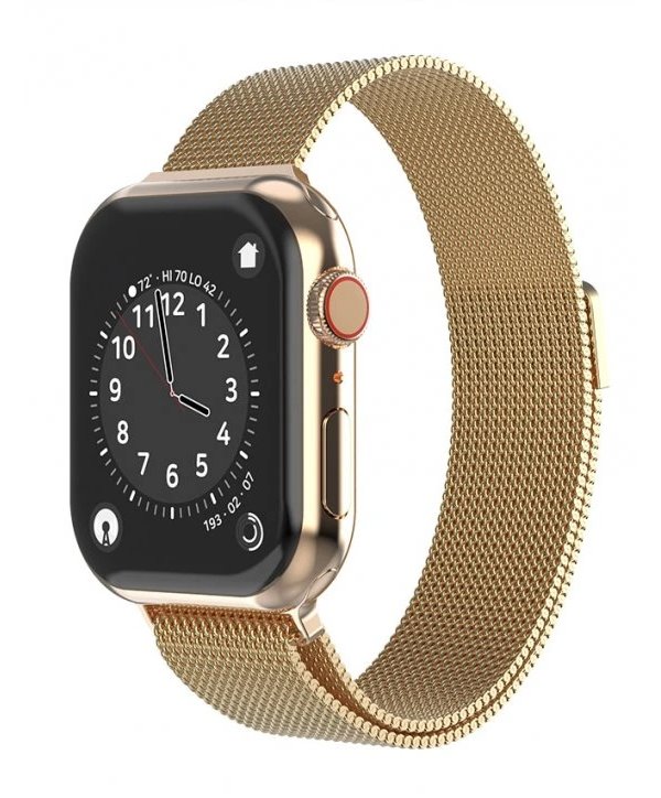 Swissten řemínek pro apple watch milánský tah 42 / 44 / 45 / 49 mm zlatý 46000213