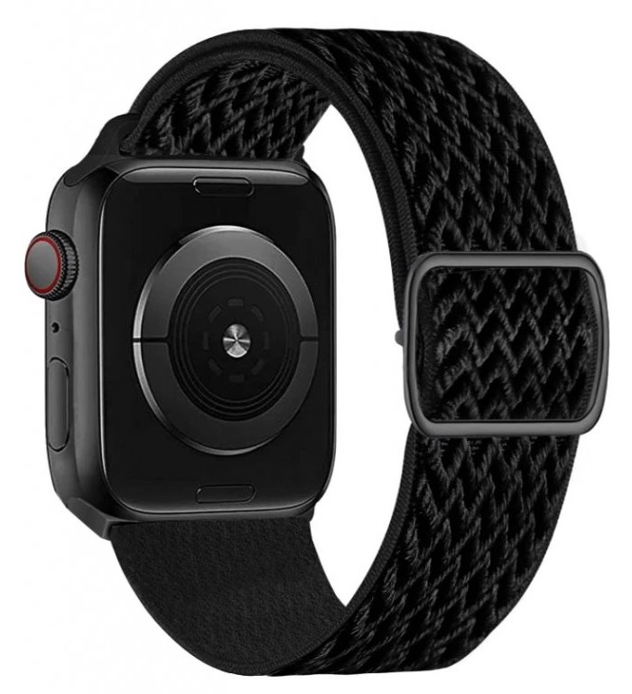Swissten řemínek pro apple watch nylonový 38 / 40 / 41 mm černý (se sponou) 46000705