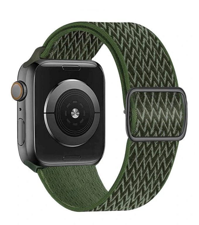 Swissten řemínek pro apple watch nylonový 38 / 40 / 41 mm khaki (se sponou) 46000708