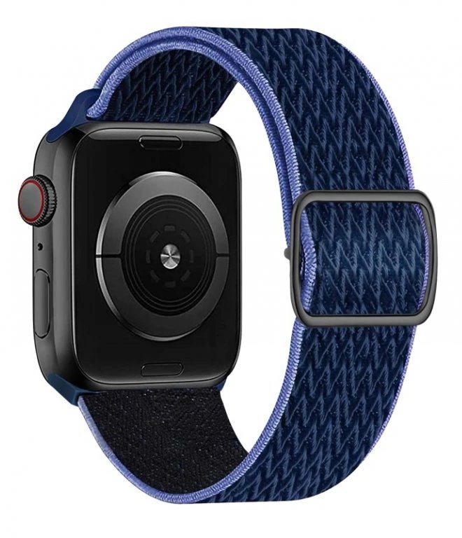 Swissten řemínek pro apple watch nylonový 38 / 40 / 41 mm modrý/fialový (se sponou) 46000706