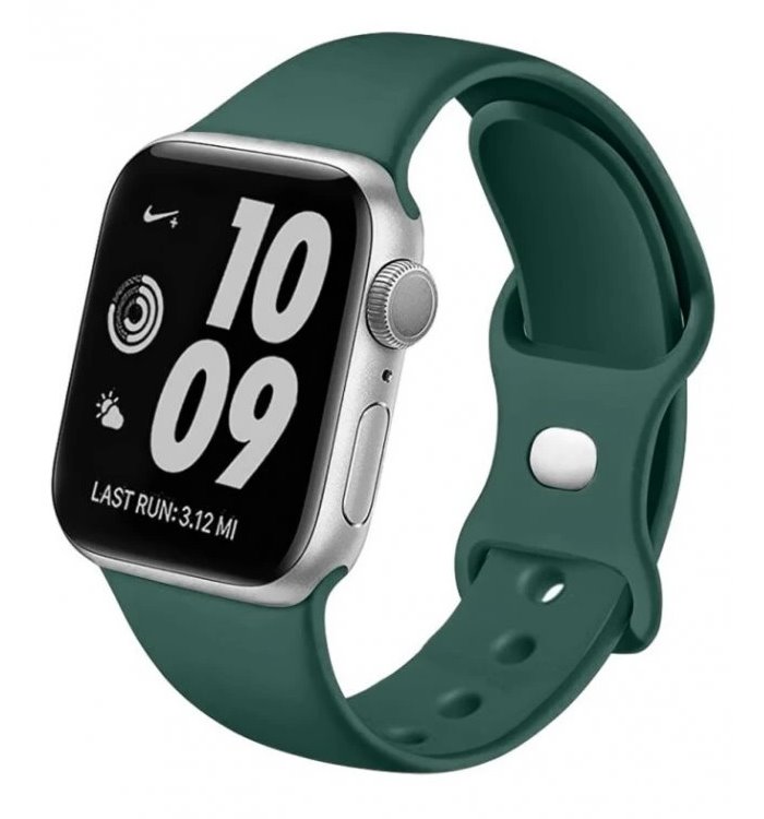 Swissten řemínek pro apple watch silikonový 38 / 40 / 41 mm zelený 46000106