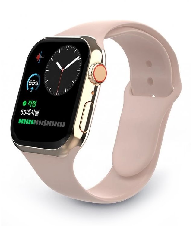 Swissten řemínek pro apple watch silikonový 42 / 44 / 45 / 49 mm pískově růžový 46000115