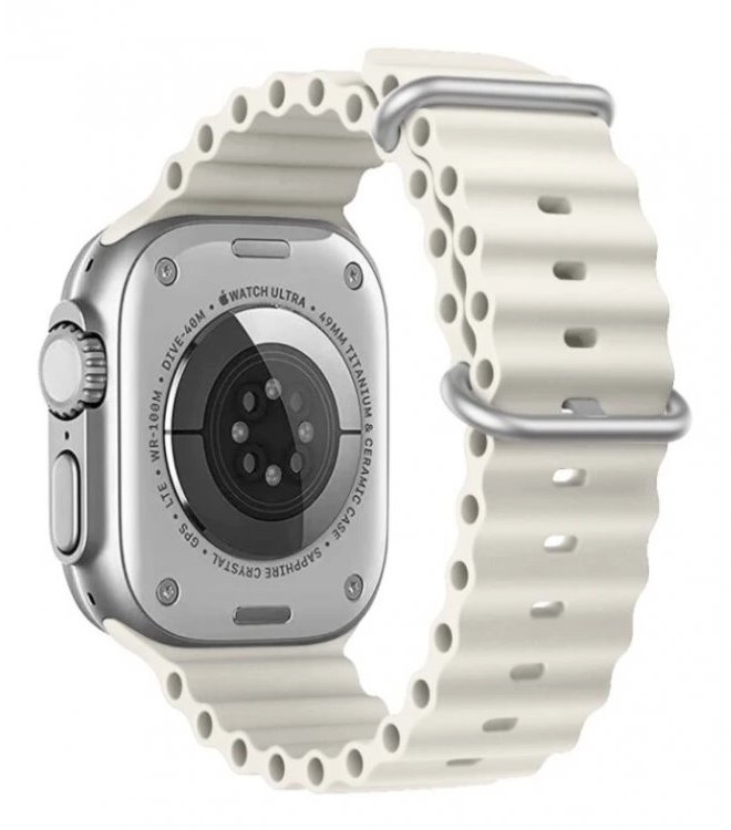 Swissten řemínek pro apple watch silikonový - marine straps 42 / 44 / 45 / 49 mm kamenně šedý 46000403