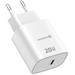 Swissten Síťový Adaptér Edge GaN 1x USB-C PD 20W Bílý 22071711