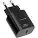 Swissten Síťový Adaptér Edge GaN 1x USB-C PD 20W Černý 22071710