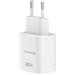 Swissten Síťový Adaptér Edge GaN 1x USB-C PD 25W + 1x USB-A 18W QC Bílý 22071715
