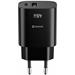 Swissten Síťový Adaptér Edge GaN 1x USB-C PD 45W + 1x USB-A 18W QC Černý 22071719