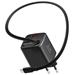 Swissten Síťový Adaptér Slidecharge GaN 30W, 1x USB-A 18W Se Zatahovacím USB-C Kabelem 0,75m Černý 22070202