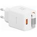 Swissten Síťový Adaptér Slidecharge GaN 45W, 1x USB-A 18W Se Zatahovacím USB-C Kabelem 0,75m Bílý 22071350