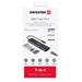 Swissten usb-c hub 7-in-1 (usb-c 100w, hdmi 4k, 1x usb-a 3.0, 2x usb-a 2.0, sd, micro sd) aluminium 44040202