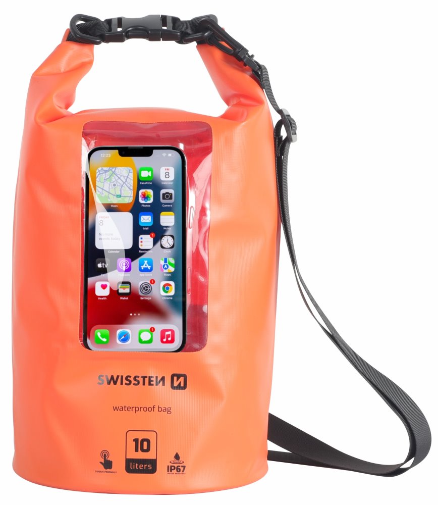SWISSTEN VODOTĚSNÉ POUZDRO SWISSTEN WATERPROOF ORANŽOVÉ(10L) 32900820