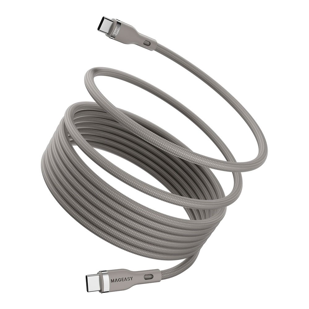SwitchEasy USB-C kábel Magnetic Wire Fast Charging Cable 2m 240W - Taupe Gray MUC42M250GR24