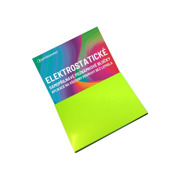 SYMBIO elektrostatické poznámkové bločky Symbionotes/ 190x100 mm/ zelené/ 100 pack SYNT190100V100