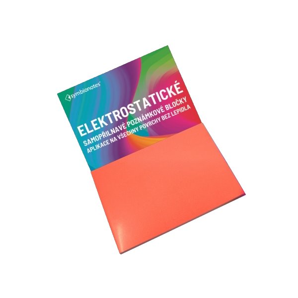 SYMBIO elektrostatické poznámkové bločky Symbionotes/ 70x100 mm/ červené/ 100 pack