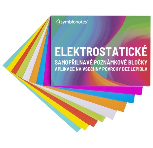 SYMBIO elektrostatické poznámkové bločky Symbionotes/ 70x100 mm/ MIX 7 barev/ 100 pack SYNT70100MIX7100