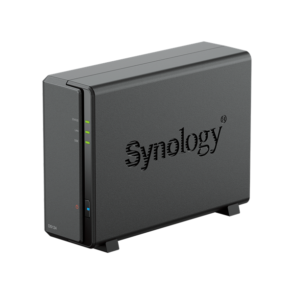 Synology™ DiskStation DS124 (1x HDD, 4jadro CPU, 1GB RAM, 1xGLAN, 2x USB3.2Gen1)