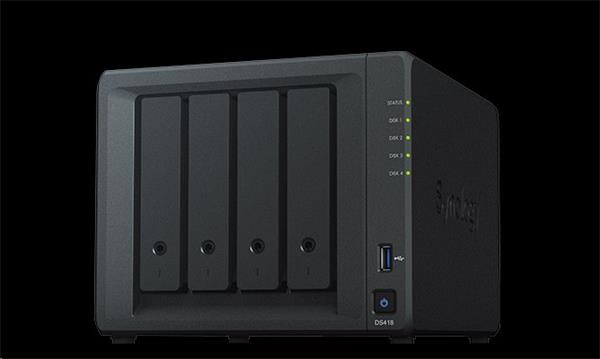 Synology™ DiskStation DS418 (4x HDD; 4jadro CPU; 2GB RAM; 2xGLAN; 2x USB3.2Gen1)