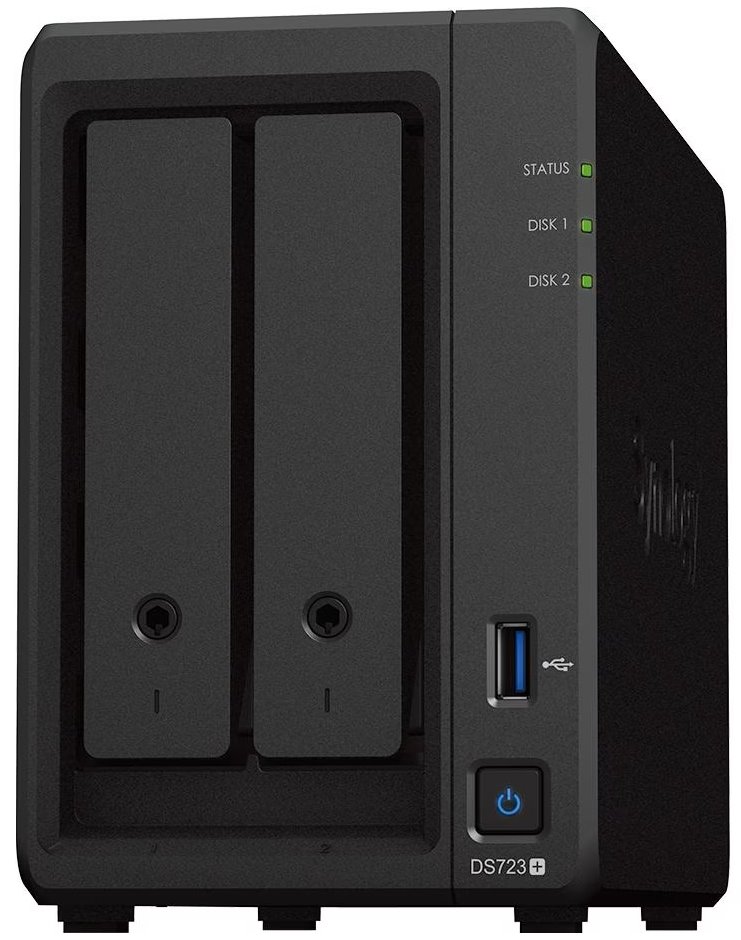 Synology™ DiskStation DS723+ (2x HDD + 2x NVMe; 2jadro CPU; 2(32)GB RAM; 2xGLAN; 1x USB3.2Gen1)