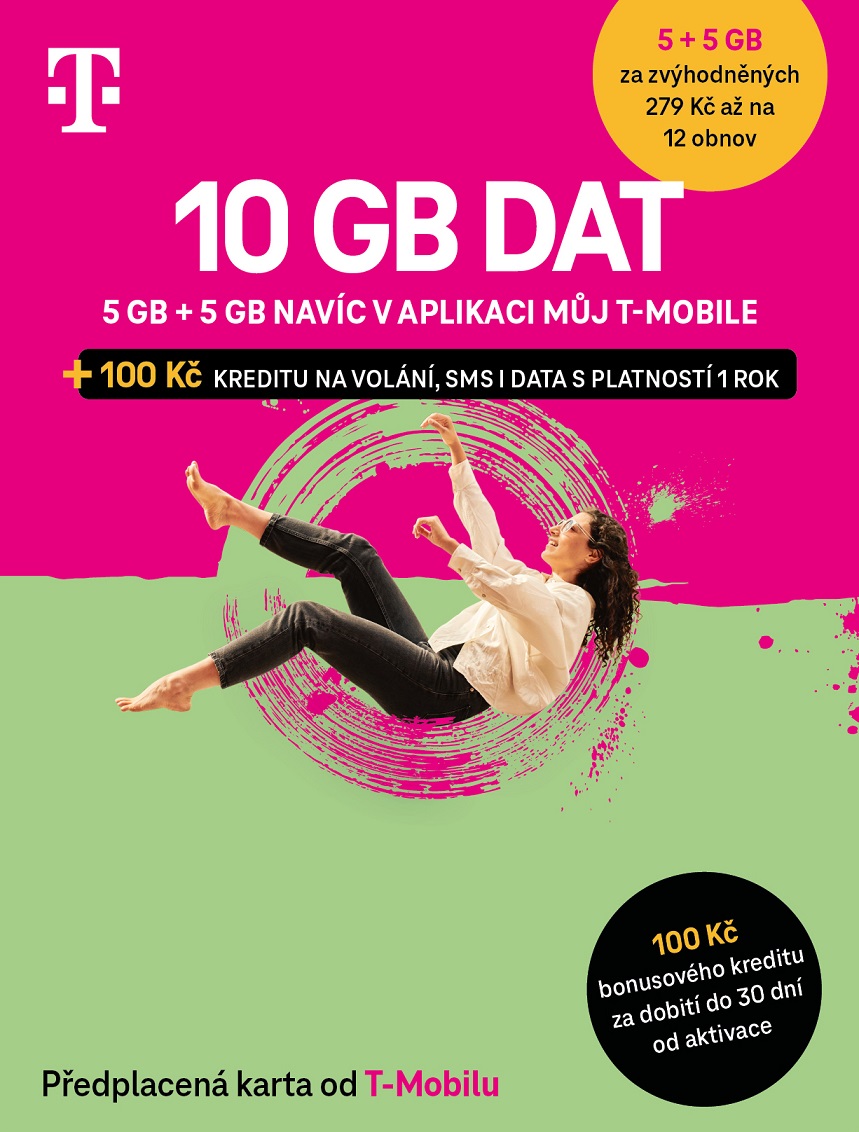 T-mobile Předplacená karta 10GB 700656