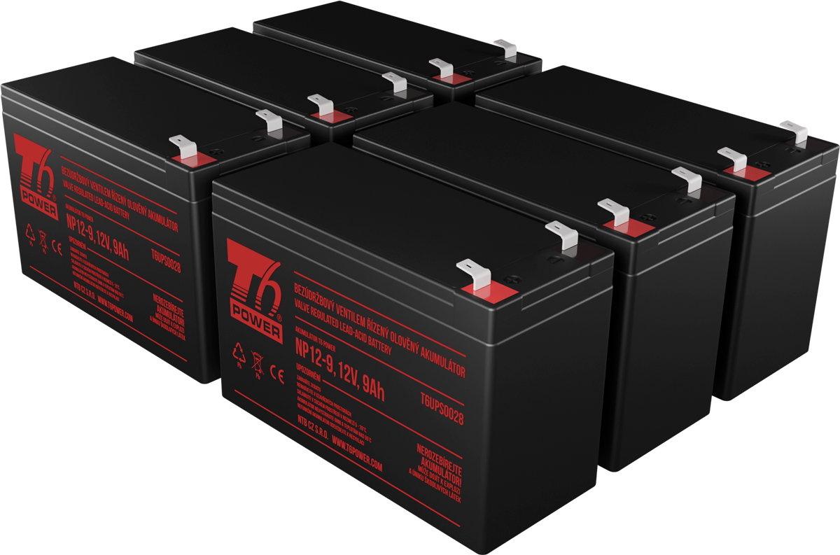 T6 Power EBM 1920W, J716N, JNK3P, K789N, K792N-2U, H928N-2U, 2HRF9, H965N, 55943BX - battery KIT T6APC0022
