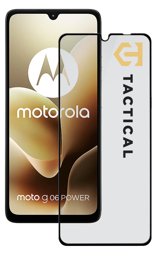 Tactical Glass Shield 5D sklo pro Motorola Moto G06/G06 Power Black 8596311299704