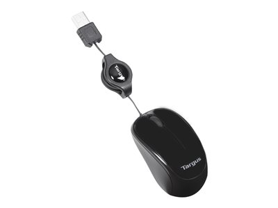 Targus Compact Blue Trace - Myš - optický - kabelové - USB - šedá, černá AMU75EU