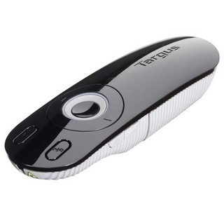 Targus Laser Presentation Remote - Dálkový ovladač prezentací - RF - šedá, černá AMP13EU