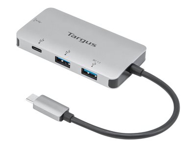 Targus USB-C Multi-Port Hub with 2x USB-A and 2x USB-C Ports with 100W PD Pass-Thru - Rozbočovač - ACH228EU