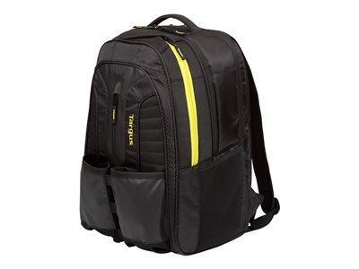 Targus Work + Play Rackets - Batoh na notebook - 15.6" - černá, žlutá TSB943EU