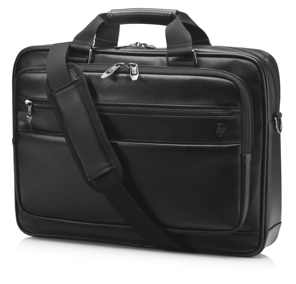 Taška na notebook 15,6", Executive Leather, čierna z textilná koža, HP 6KD09AA