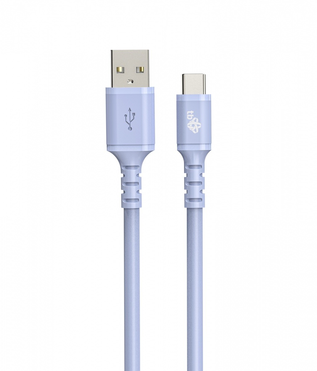TB kabel USB-A - USB-C fialový 1m AKTBXKUCMISI10F