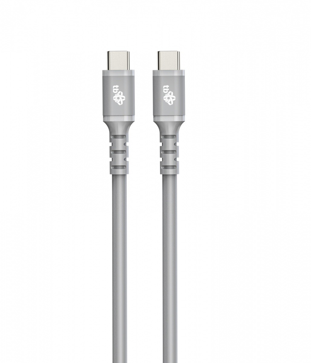 TB USB-C kabel šedý 100W 1m AKTBXKUCC2SI10G