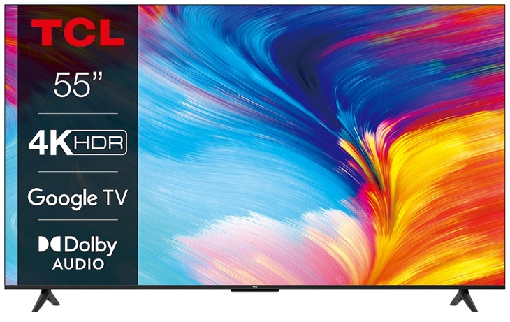 TCL 55P635 TV SMART Google TV LED/139cm/4K UHD/2400 PPI/50Hz/Direct LED/HDR10/DVB-T/T2/C/S/S2/VESA 5901292517564