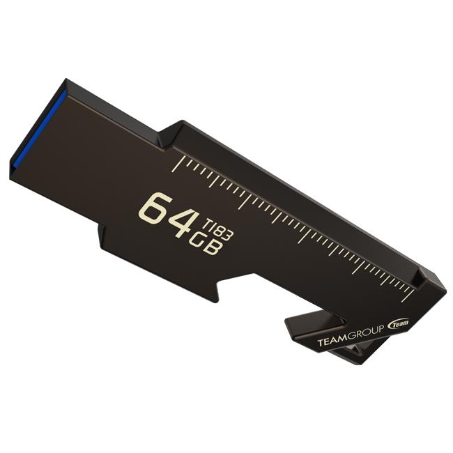 Team Group Flash disk 64GB T183 USB 3.1 Gen1 (čítanie/zápis: až 85/20MB/s) čiern TT183364GF01