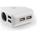 Technaxx nabíječka do auta, 4x USB port (2x 1A, 2x 2,4A), 3x zásuvka 12 V 4260358121185