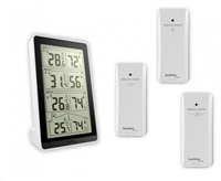TechnoLine WS 7060 - digitální teploměr s vlhkoměrem se třemi bezdrátovými čidly