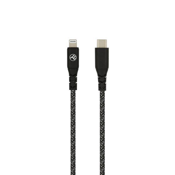 Tellur GREEN ECO, USB-C kabel na Lightning, Apple MFI Certified, 2.4A, 1m, černý 5949120003827
