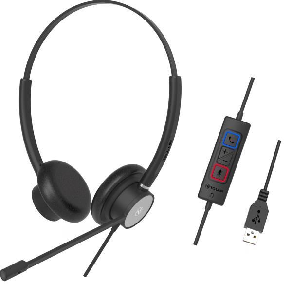 Tellur Wired Headset Voice 320, binaural, USB, černá 5949120003759