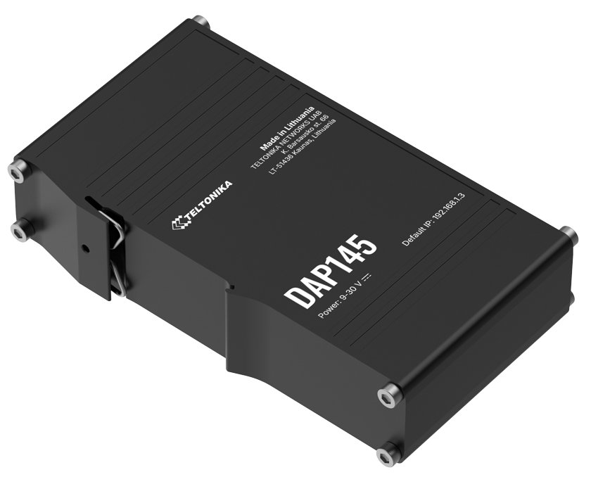 Teltonika DAP145 průmyslový bezdrátový Acces point, WiFi 4, Mesh (802.11s), serial RS485, 2x LAN 10/100, DAP145000000