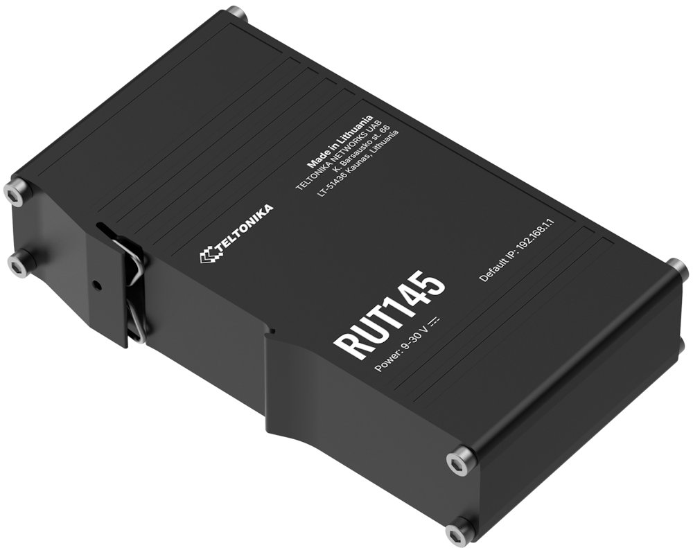 Teltonika RUT145 průmyslový router 1x LAN, 1x WAN, serial RS485, WiFi 4 RUT145000000