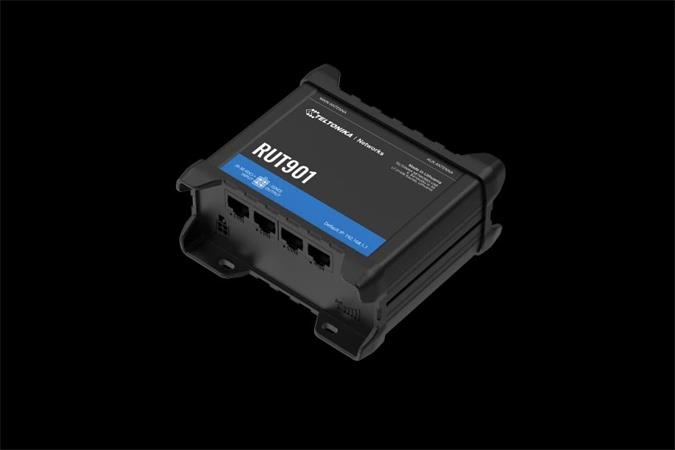 Teltonika RUT901 průmyslový LTE router s ethernetovou zálohou, 1x WAN 3x LAN, LTE Cat4/3G/2G, Wi-Fi RUT901000000