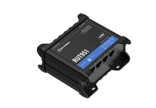 Teltonika RUT951 PoE+ Průmyslový Mobilní Router s eSIM a PoE+ (bez zdroje) RUT951B10J00