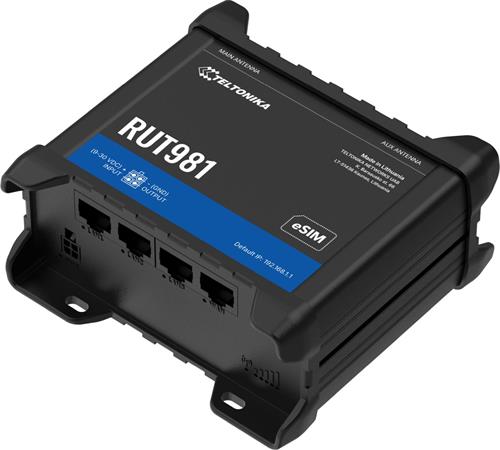 Teltonika RUT981 Průmyslový 4G LTE Router, eSIM RUT981000000