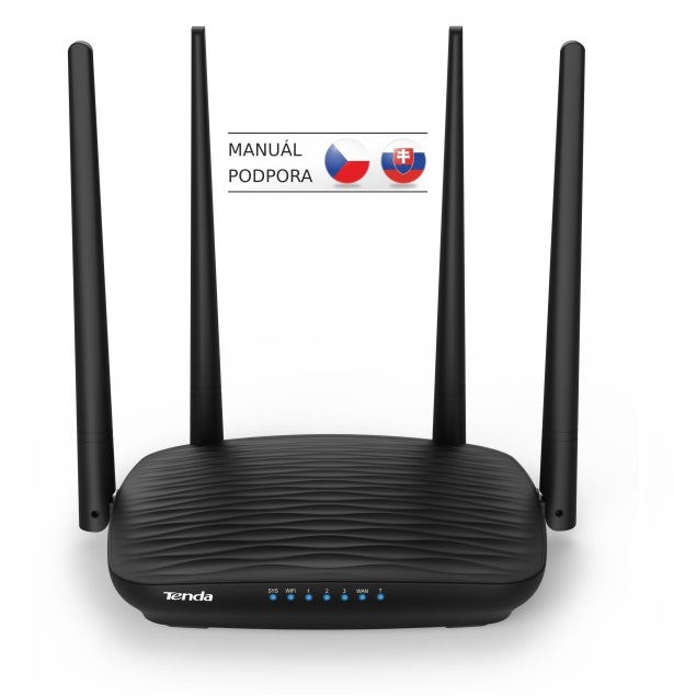 Tenda AC5 WiFi AC Router 1200Mb/s, VPN server/klient, WISP, Universal Repeater, 4x5dBi antény