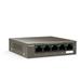 Tenda TEG1105P-4-63W PoE AT switch 4x PoE 802.3af/at, 5x 1 Gb/s, PoE celkem 63W, fanless
