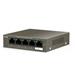 Tenda TEG1105P-4-63W PoE AT switch 4x PoE 802.3af/at, 5x 1 Gb/s, PoE celkem 63W, fanless