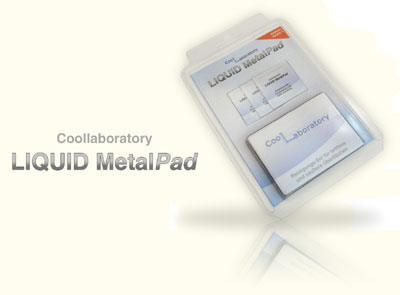 Teplovodivá podložka COOLLABORATORY Liquid MetalPad (3xGPU + 3xCPU) + CS Cleaning Set ZDARM MetalPad3GPU3CPU