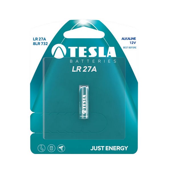 TESLA alkalické baterie TESLA LR 27A 12V 26mAh 1 ks (blistr)